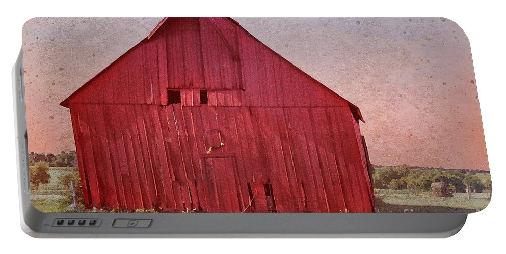 Wooden Barn Portable Battery Charger featuring the photograph My Days Are Done by Betty LaRue