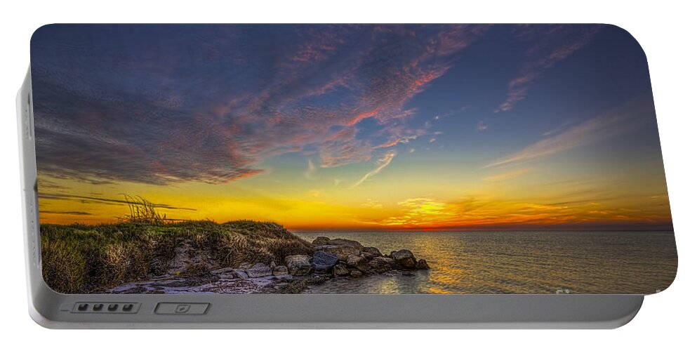 Rocky Beach Portable Battery Charger featuring the photograph My Quiet Place by Marvin Spates