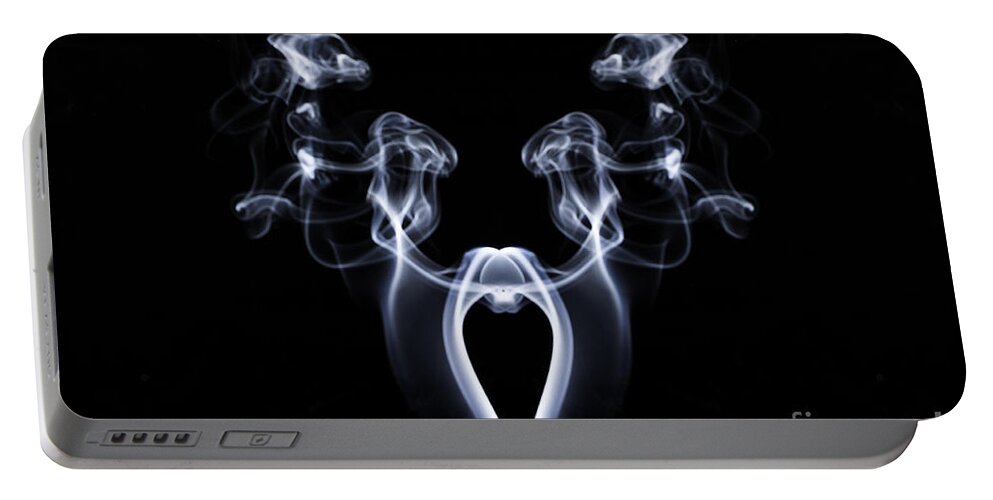 Heart Portable Battery Charger featuring the photograph My Smoking Heart by Steve Purnell