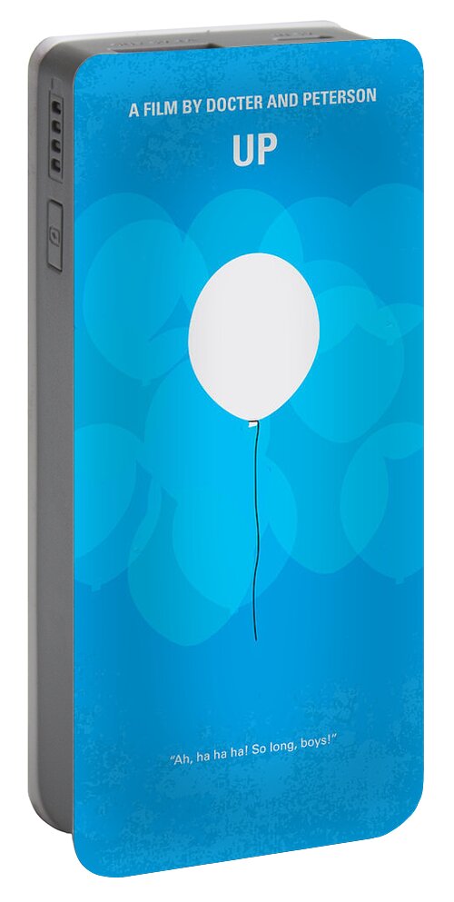 Up Portable Battery Charger featuring the digital art My UP minimal movie poster by Chungkong Art