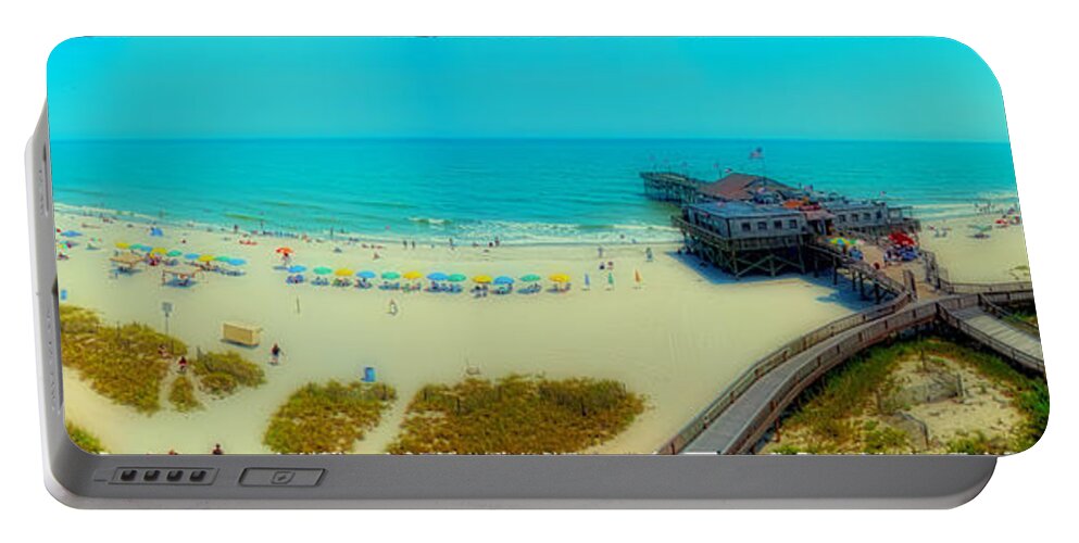 Beach Portable Battery Charger featuring the photograph Myrtle Beach South Carolina by Alex Grichenko