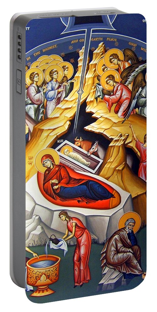Christmas Portable Battery Charger featuring the photograph Nativity Story by Munir Alawi