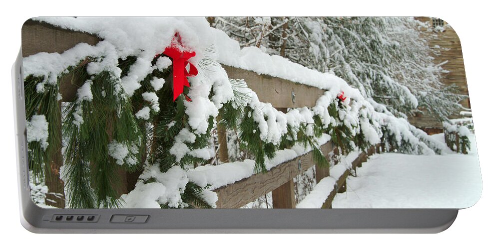 Christmas Portable Battery Charger featuring the photograph Nature's decorations by Michael McGowan