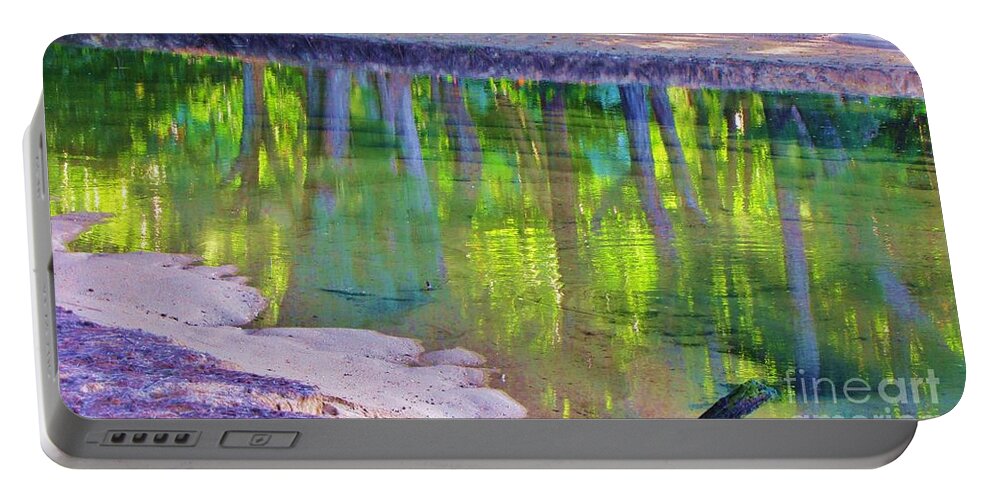 Creek Portable Battery Charger featuring the photograph Natures Mirror by Michele Penner