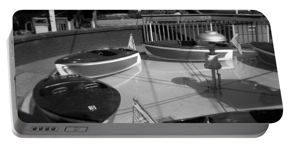 Boats Portable Battery Charger featuring the photograph Needs Water Skis by Michael Krek