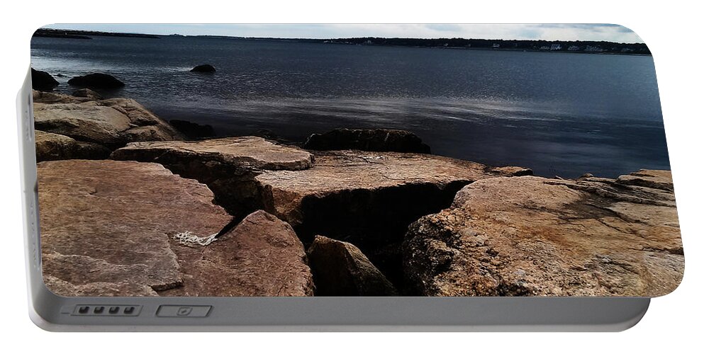  Portable Battery Charger featuring the photograph New Bedford Massachusetts by Andrea Anderegg