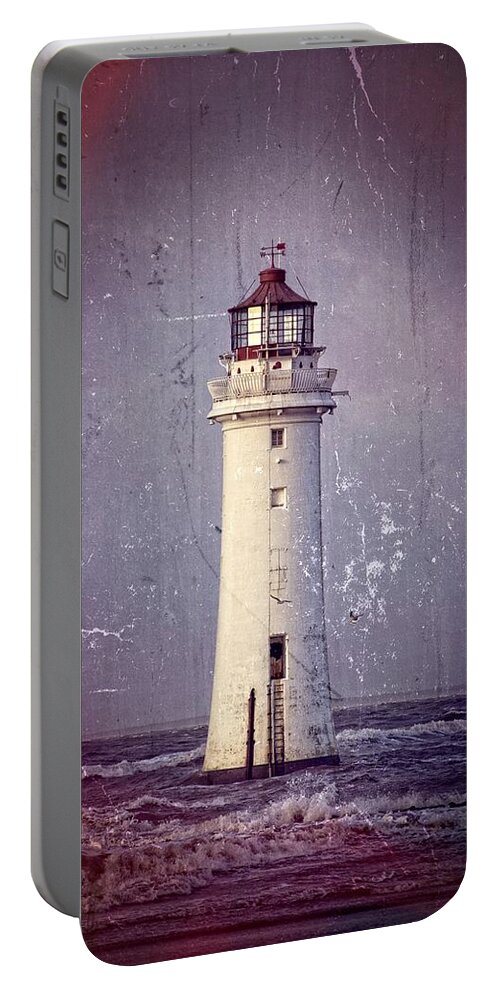 Lighthouse Portable Battery Charger featuring the photograph New Brighton Lighthouse by Spikey Mouse Photography