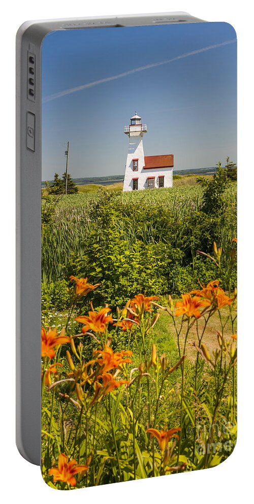 Lighthouse Portable Battery Charger featuring the photograph New London Range Rear Lighthouse 4 by Elena Elisseeva