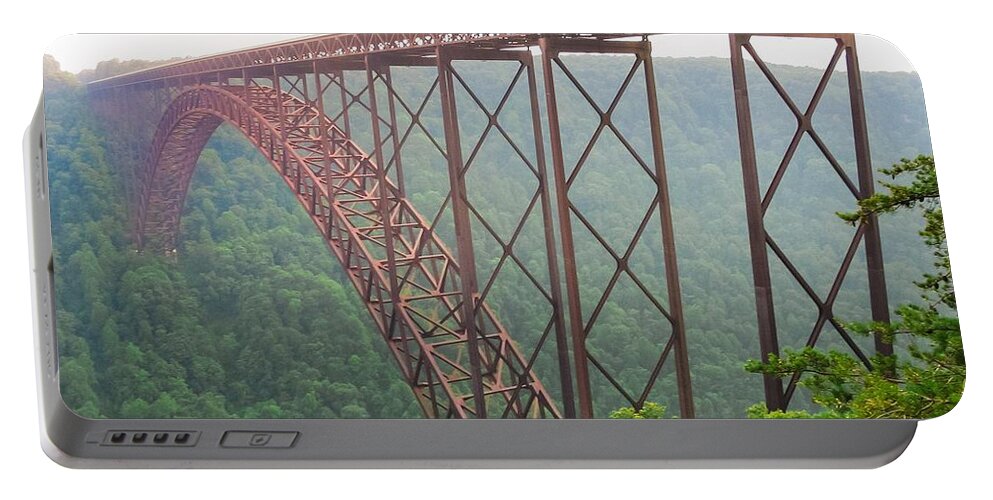 West Virginia Portable Battery Charger featuring the photograph New River Gorge Bridge  by Lars Lentz