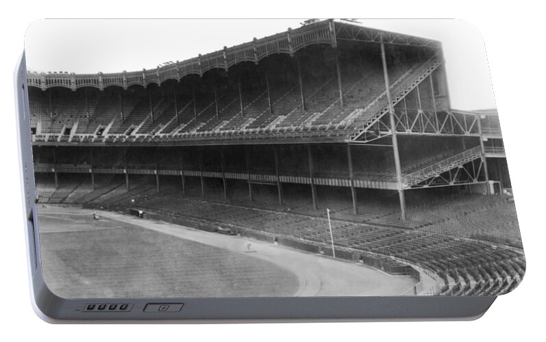 1923 Portable Battery Charger featuring the photograph New Yankee Stadium by Underwood Archives