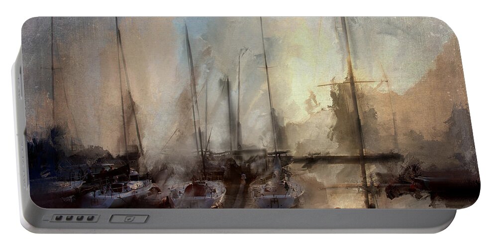 Evie Portable Battery Charger featuring the photograph New York Sails by Evie Carrier