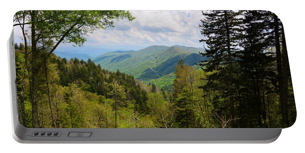 Smoky Mountain National Park Portable Battery Charger featuring the photograph Newfound Gap by David Lee Thompson