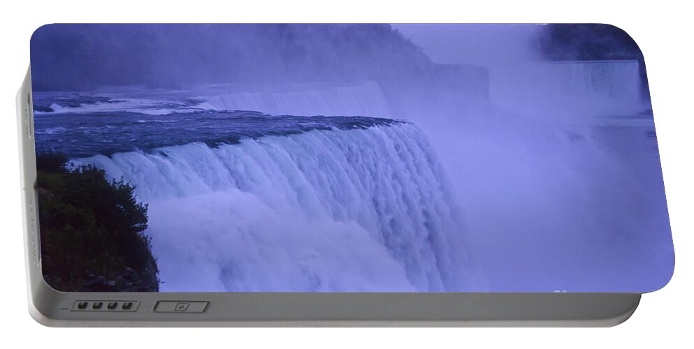 Nature Portable Battery Charger featuring the photograph Niagara Falls by Ellen Thane