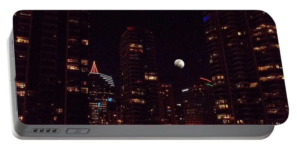 Night Passage Portable Battery Charger featuring the photograph Night Passage - San Diego by Glenn McCarthy Art and Photography