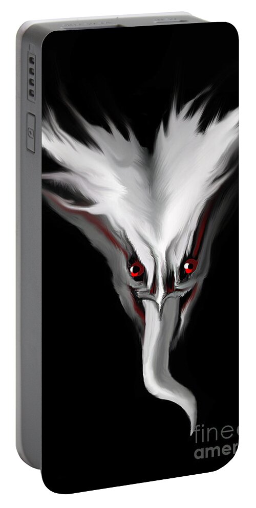 Monster Portable Battery Charger featuring the digital art Night Terror by Bel Menpes