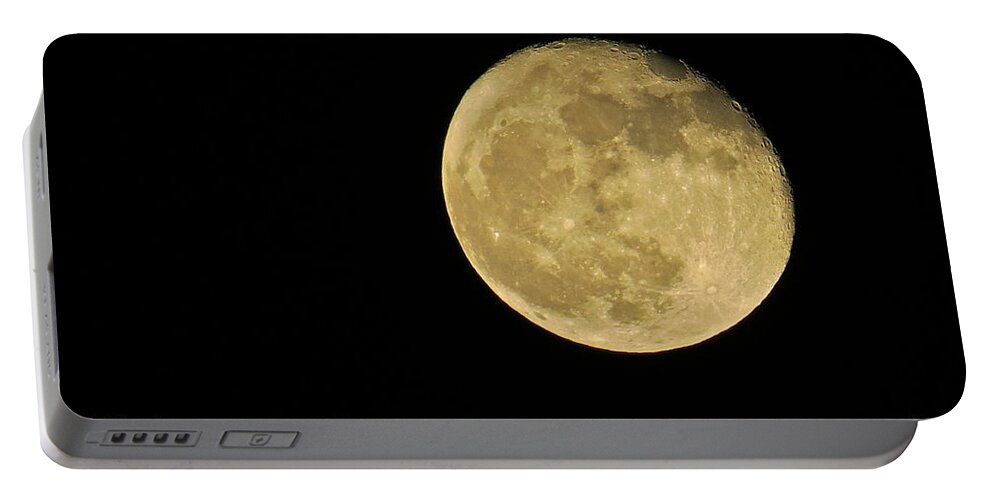 Moon Portable Battery Charger featuring the photograph No Limit by Nancy Patterson