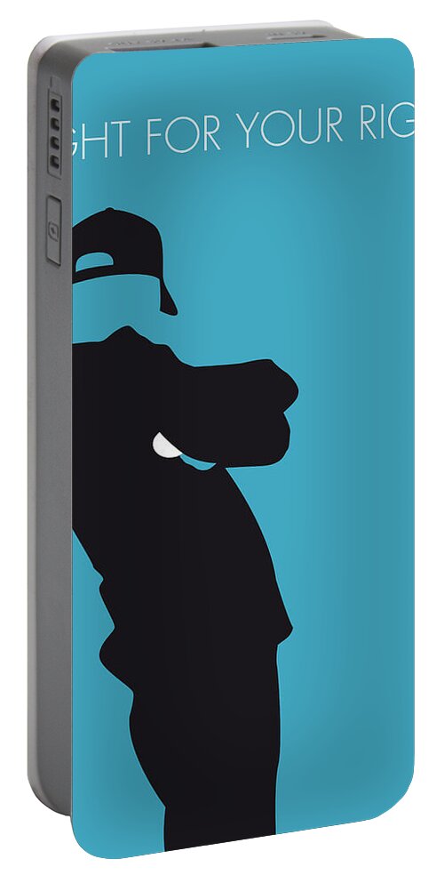 Beastie Portable Battery Charger featuring the digital art No025 MY BEASTIE BOYS Minimal Music poster by Chungkong Art
