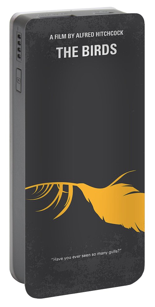 Birds Portable Battery Charger featuring the digital art No110 My Birds movie poster by Chungkong Art