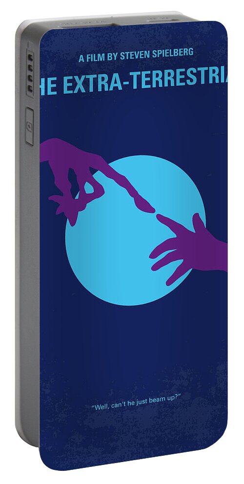 E.t. Portable Battery Charger featuring the digital art No282 My ET minimal movie poster by Chungkong Art