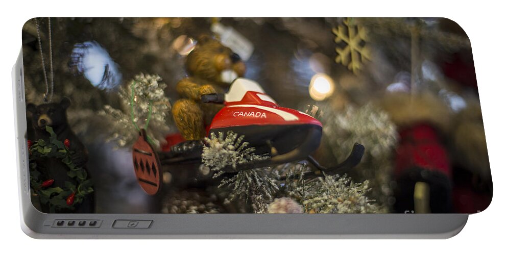 Canada Portable Battery Charger featuring the photograph North Pole Express by Evelina Kremsdorf