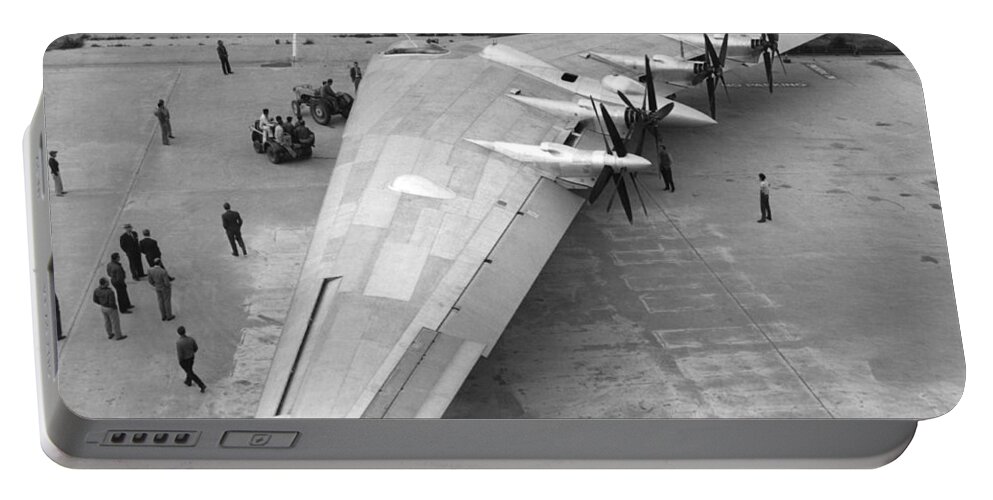 1940's Portable Battery Charger featuring the photograph Northrop's Flying Wing Bomber by Underwood Archives