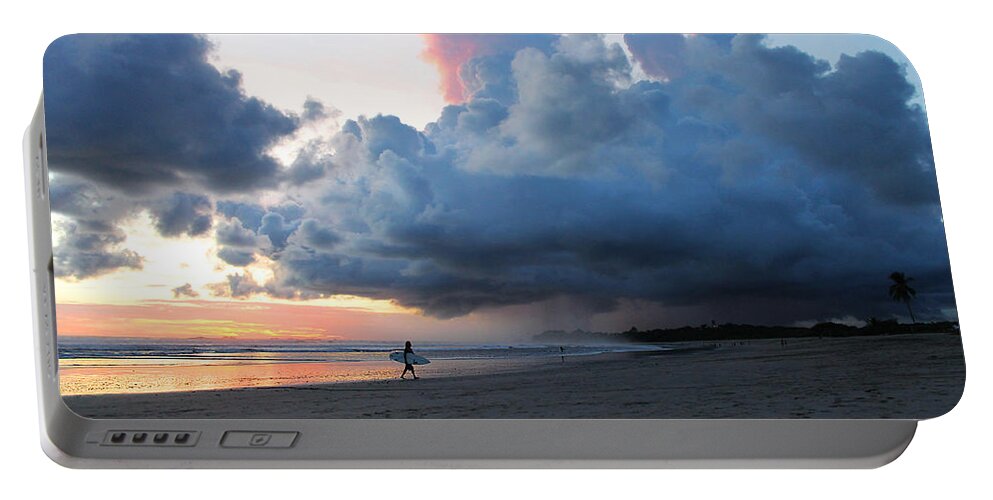 Beach Portable Battery Charger featuring the photograph Nosara Clouds by Nathan Miller