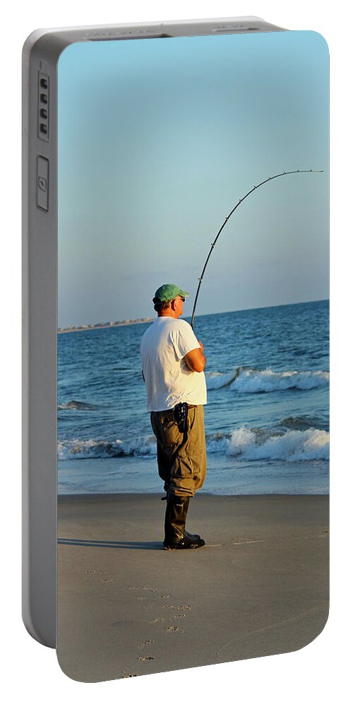 Ocean Portable Battery Charger featuring the photograph Ocean Fishing by Cynthia Guinn