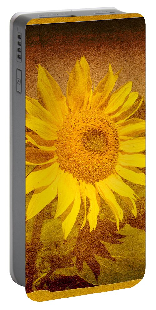 Flower Portable Battery Charger featuring the photograph Of Sunflowers Past by Bob Orsillo