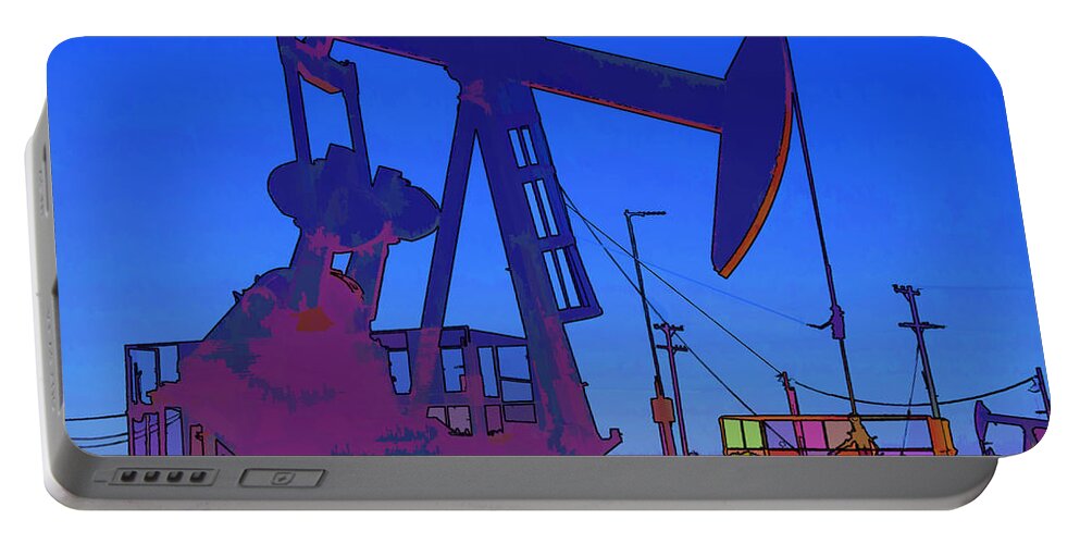 Oil Well Portable Battery Charger featuring the photograph Oil Well by Chuck Staley