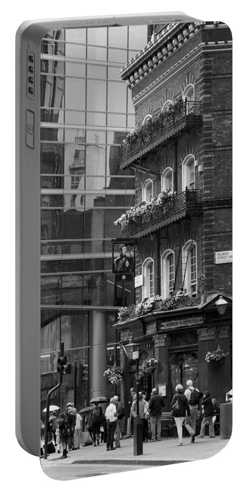 Albert Pub Portable Battery Charger featuring the photograph Old and New by Chevy Fleet