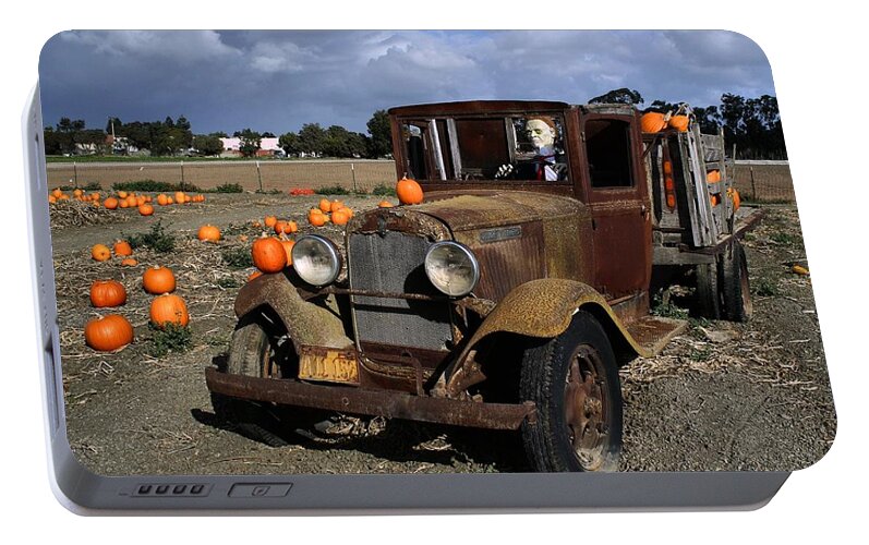 Farm Portable Battery Charger featuring the photograph Old Farm Truck by Michael Gordon