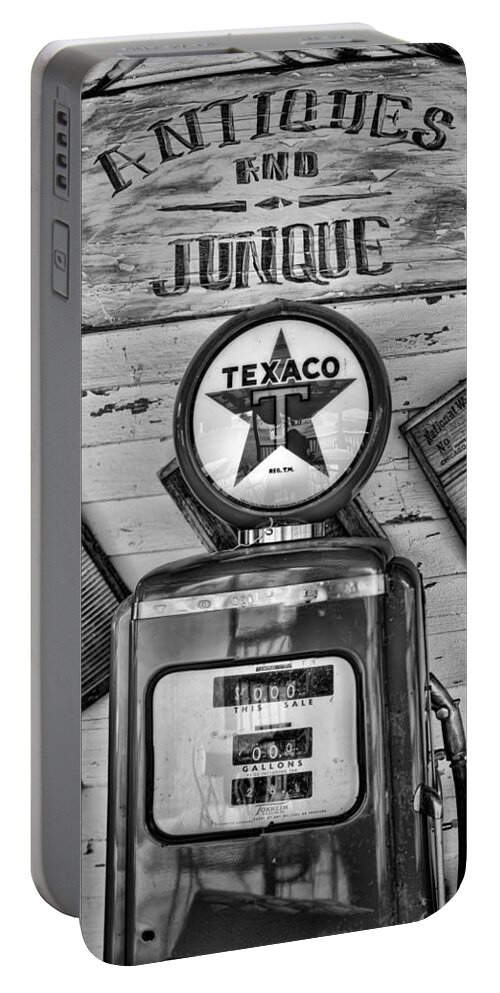 Gas Pump Portable Battery Charger featuring the photograph Old Fashioned by Heather Applegate