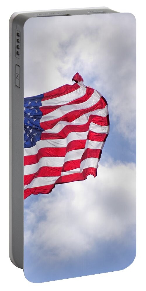 America Portable Battery Charger featuring the photograph Old Glory by David and Carol Kelly