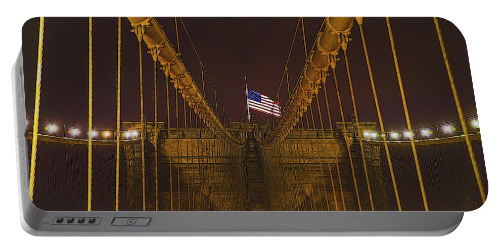 American Flag Portable Battery Charger featuring the photograph Old Glory by Theodore Jones
