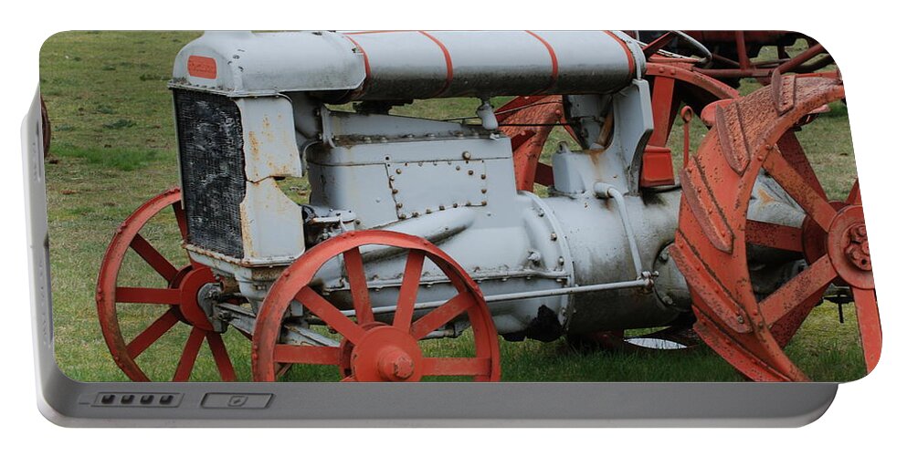 Antique Portable Battery Charger featuring the photograph Old Tractor by Ron Roberts