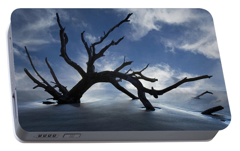 Clouds Portable Battery Charger featuring the photograph On a MIsty Morning by Debra and Dave Vanderlaan