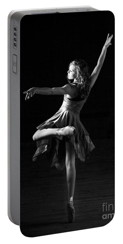 Ballerina Portable Battery Charger featuring the photograph On Point by Cindy Singleton