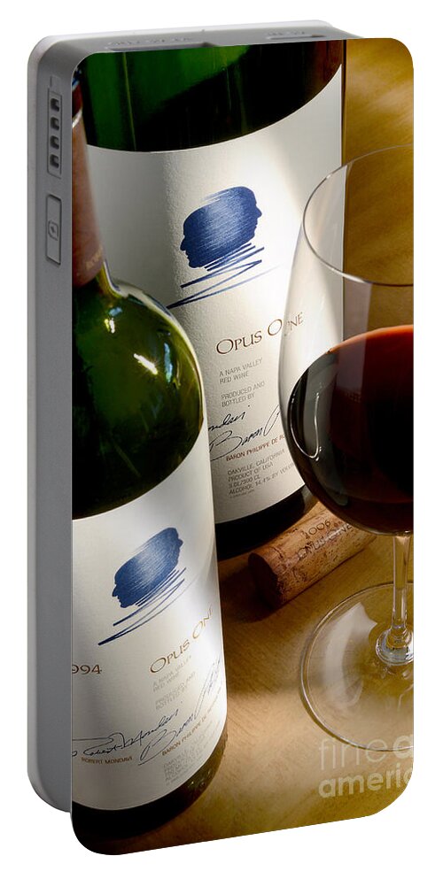 Wine Portable Battery Charger featuring the photograph Opus with Friends by Jon Neidert