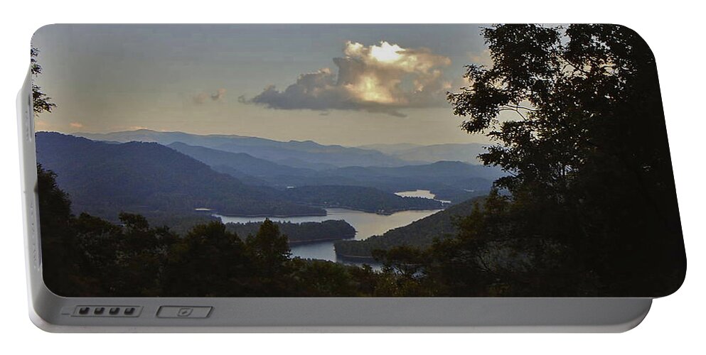 Rural Portable Battery Charger featuring the photograph Overlooking the Country by Sandra Clark