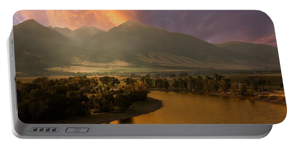 California Portable Battery Charger featuring the photograph Oxbow Sacaramento River Calif by Randall Branham