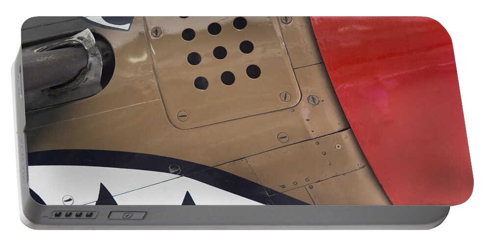 Plane Portable Battery Charger featuring the photograph P40 Abstract by Peter J Sucy