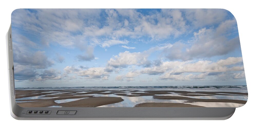 Beach Portable Battery Charger featuring the photograph Pacific Ocean Beach at Low Tide by Jeff Goulden