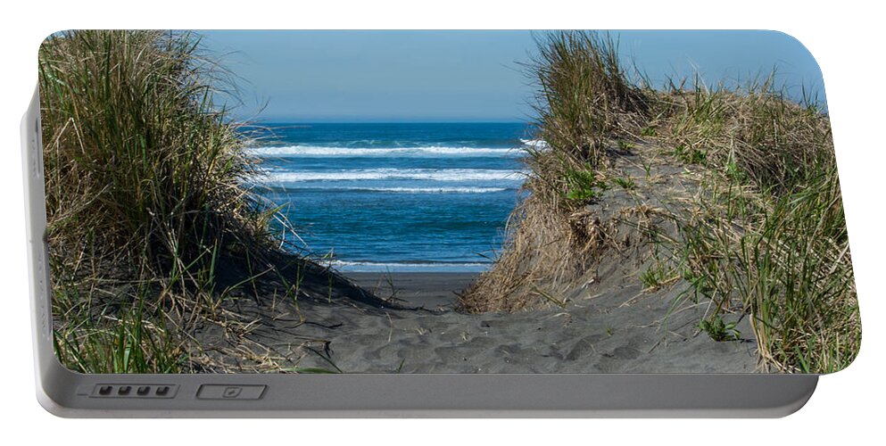 Beach Portable Battery Charger featuring the photograph Pacific Trail Head by Tikvah's Hope