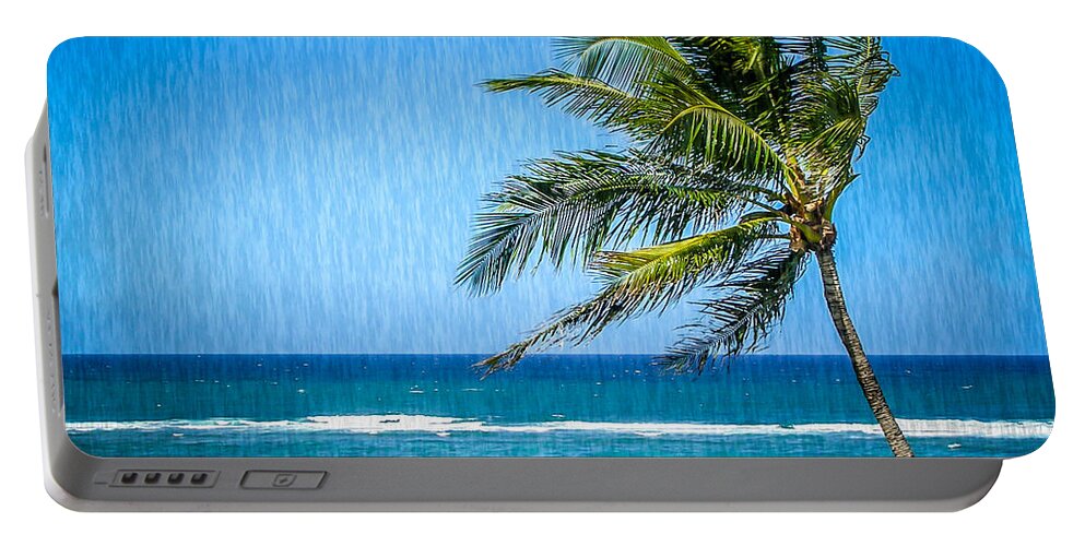Palm Trees Portable Battery Charger featuring the photograph Palm Tree Swaying by TK Goforth