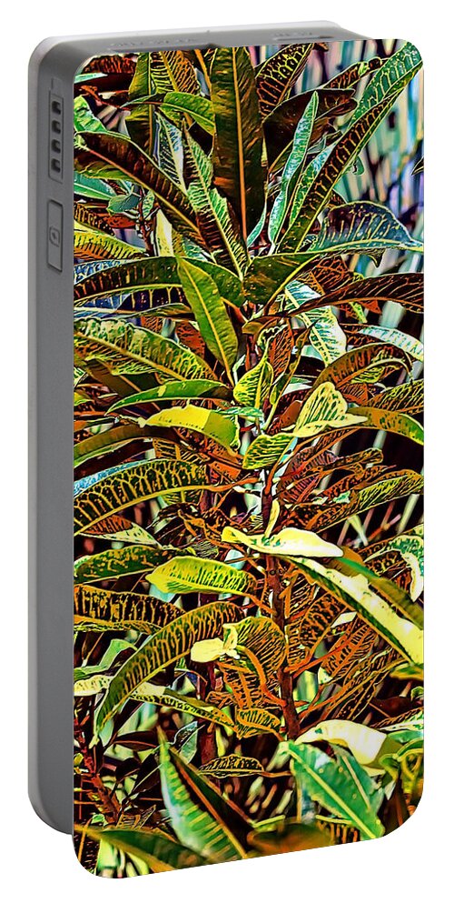 Caribbean Portable Battery Charger featuring the photograph Palms by Tom Prendergast