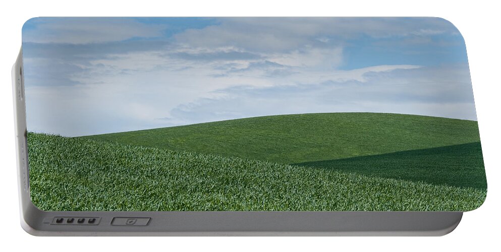 Agricultural Activity Portable Battery Charger featuring the photograph Palouse Wheatfield by Jeff Goulden