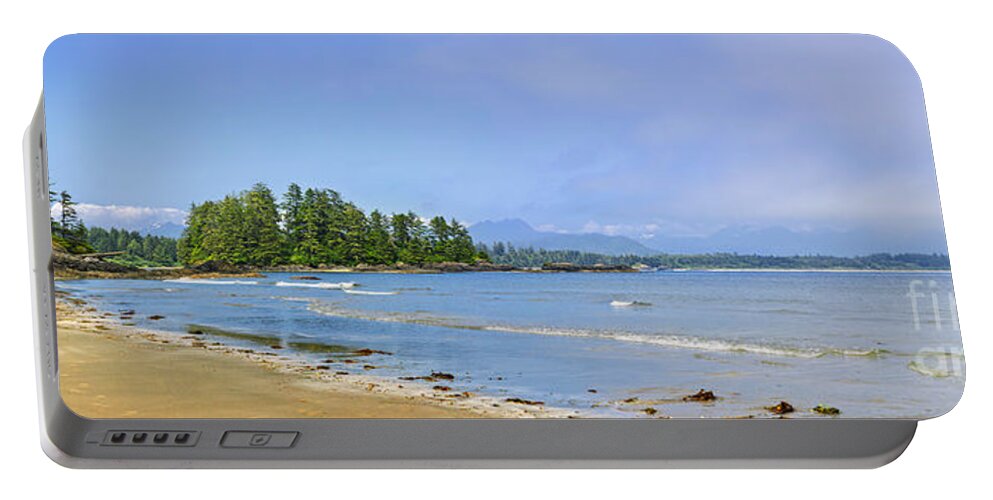 Pacific Portable Battery Charger featuring the photograph Panorama of Pacific coast on Vancouver Island by Elena Elisseeva