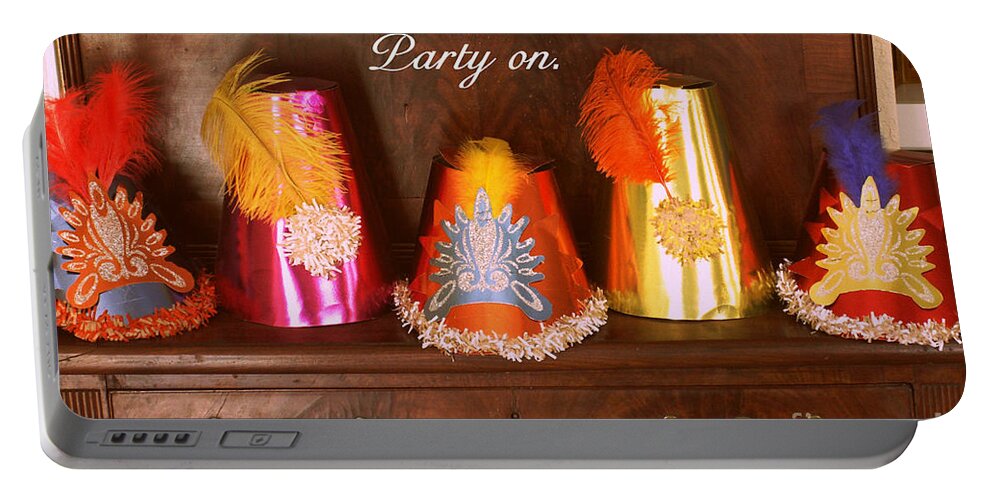 Party Portable Battery Charger featuring the photograph Party On by Valerie Reeves