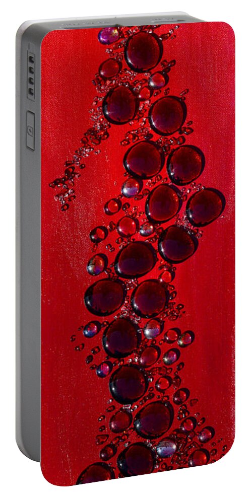 Angel Portable Battery Charger featuring the mixed media Passion's Angel by Donna Blackhall