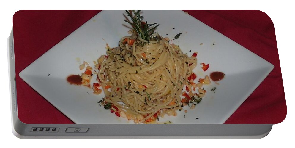 Pasta Portable Battery Charger featuring the photograph Pasta by Robert Nickologianis